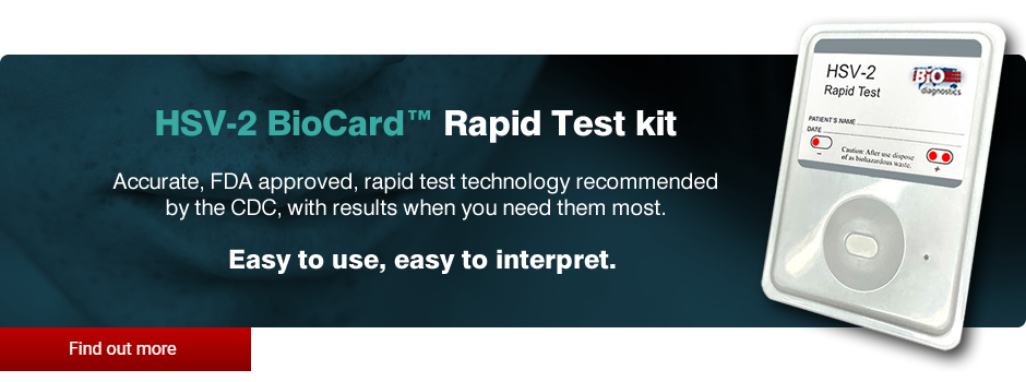 HSV-2 BioCard™ Rapid Test kit